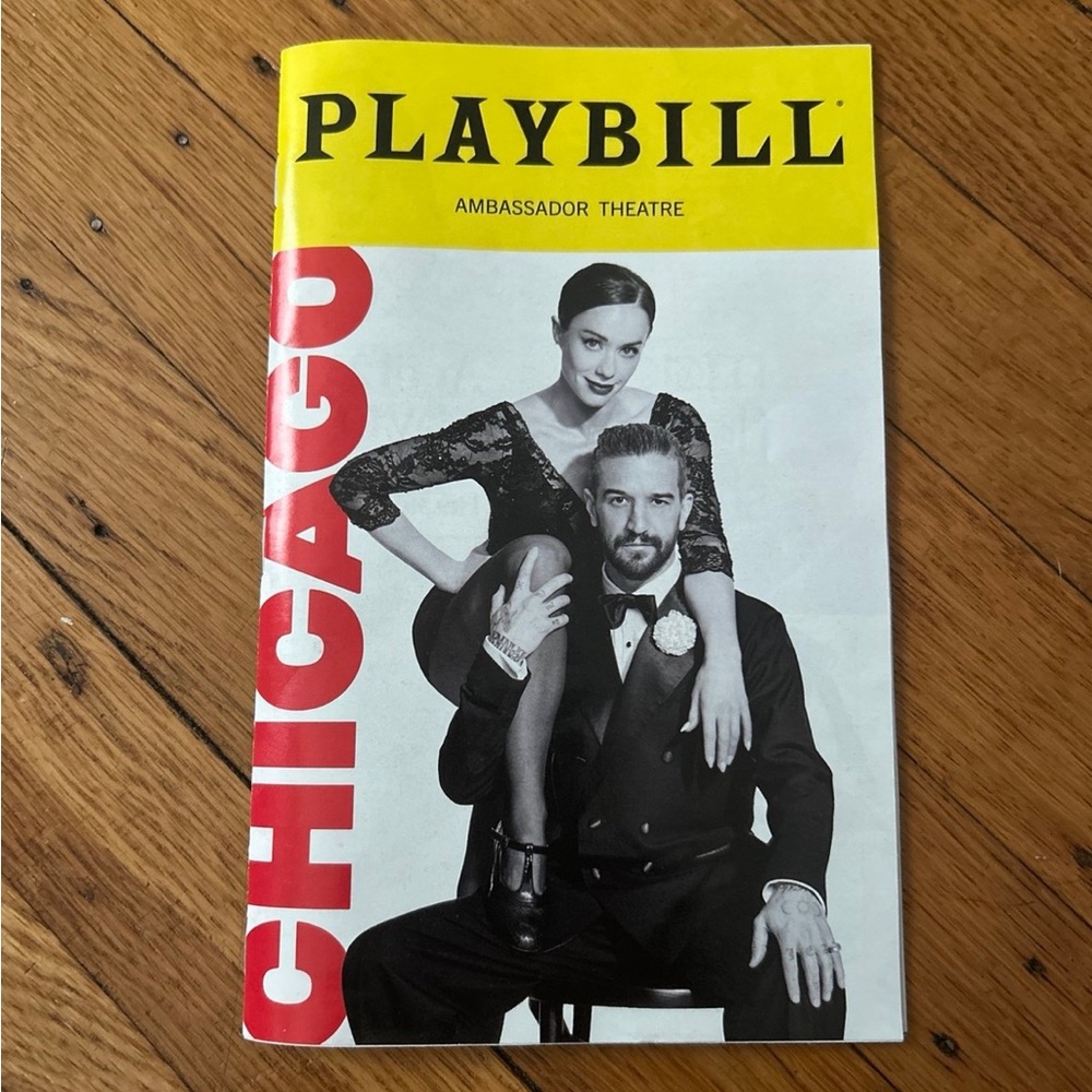 Chicago Playbill Whitney Leavitt and Mark Ballas